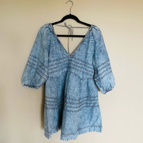 Free People Sweet Surrender Denim Dress - Picture 2 of 4